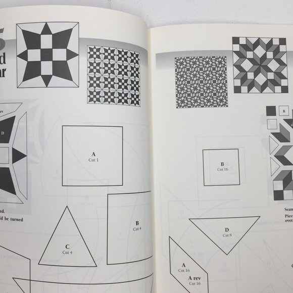101 Quilt Blocks For Hand Piecing Linda Causee Paperback Book Patterns Templates - Picture 5 of 12